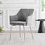 Calley Velvet Bucket Tub Chairs with Tapered Metal Legs and Vertical Stitching-63645335-63645338