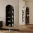 Black Modern Solid wood rotating bookshelf
