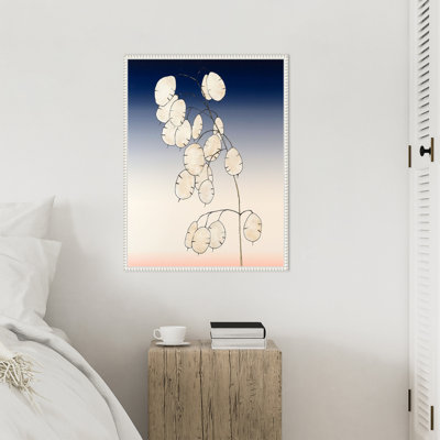 «Silver Plant II» par Michael Willett, reproduction d'art sur toile encadrée