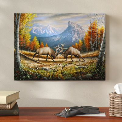 « the wild refrontalier », reproduction de peinture à l’acrylique sur toile tendue