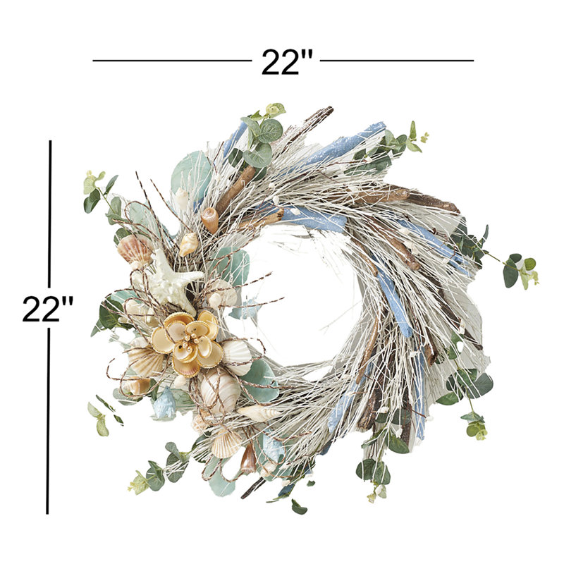 Handcrafted Faux Mixed Assortment 22'' Wreath