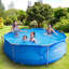 Steel Round Frame Set Pool 76cm H x 300cm W x 300cm L , with Pump Included