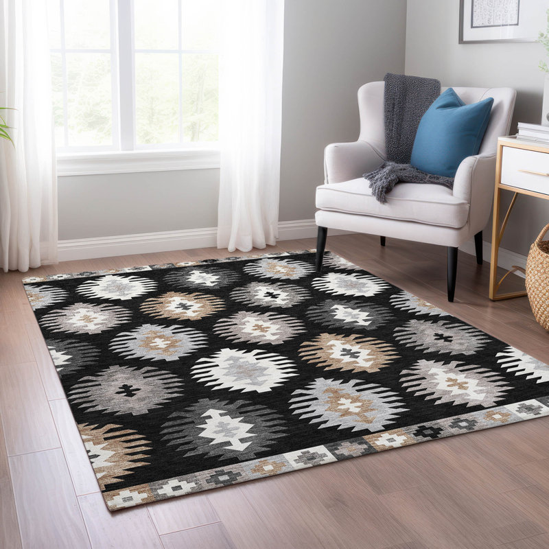 Tapis Chayden avec envers antidérapant, Rectangle 8 pi x 10 pi