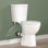 Toilette haute 19 "à double sortie arrière à double chasse 0,8 / 1,28 gallon par minute, toilette deux pièces pour personnes âgées, femmes enceintes, personnes à mobilité réduite