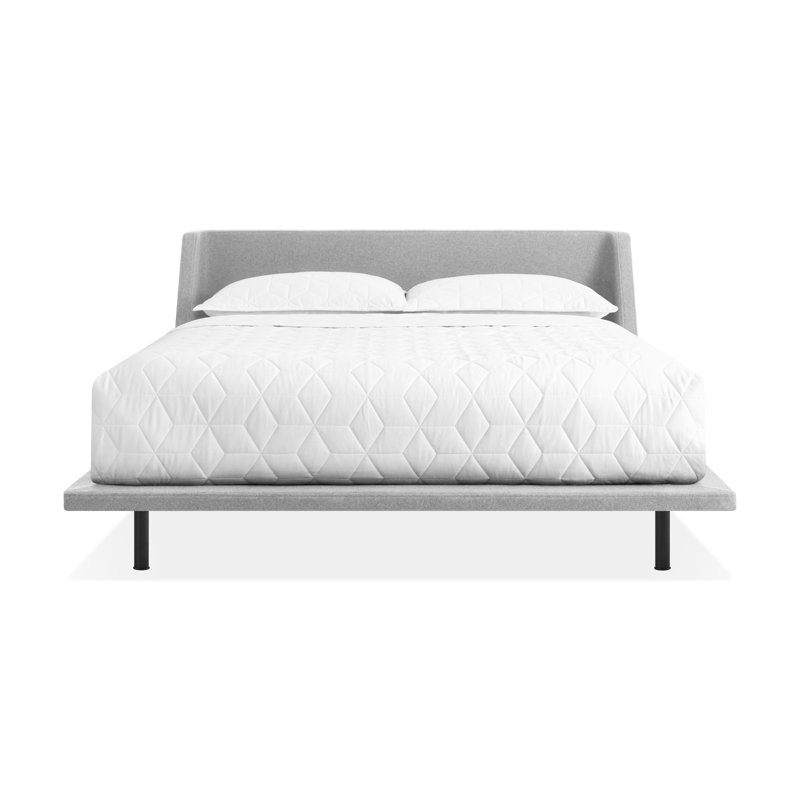 Nook Upholstered Bed, King, Vesper Light Grey
