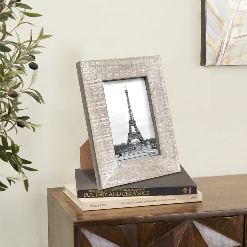 Cadre photo antique en bois fait à la main, Brun rustique