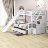 Bilmar Twin Over Full 2 - Drawer Standard Bunk Bed by Isabelle & Max™