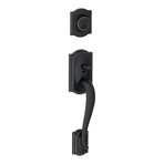 Camelot Exterior Portion Handleset with Single Cylinder Deadbolt (Interior Portion Sold Separately)