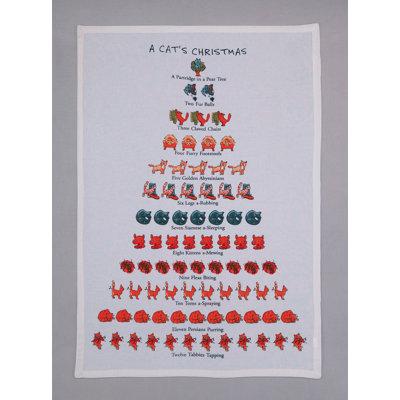 Serviette de cuisine A Cat's Christmas