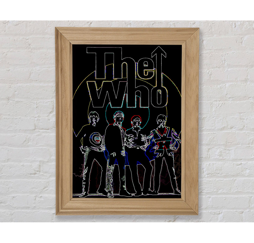 The Who Black - Einzelne Bilderrahmen Kunstdrucke