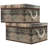 Sorbus Wooden Pattern Fabric Box 2-Pack-416146671