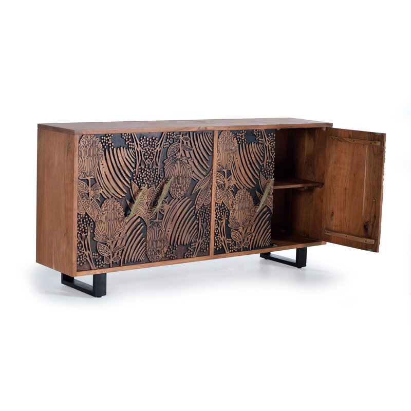 Estelline 190cm Solid Wood Sideboard