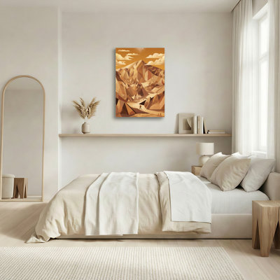 Art mural sur toile Gallery Wrap pour le salon, la chambre à coucher, le bureau ou le vestibule - décoration murale décorative avec paysage de montagne