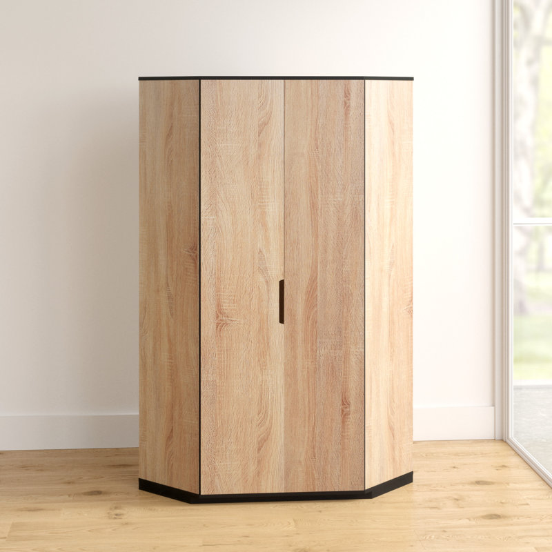 Stefania 2 Door Manufactured Wood Wardrobe