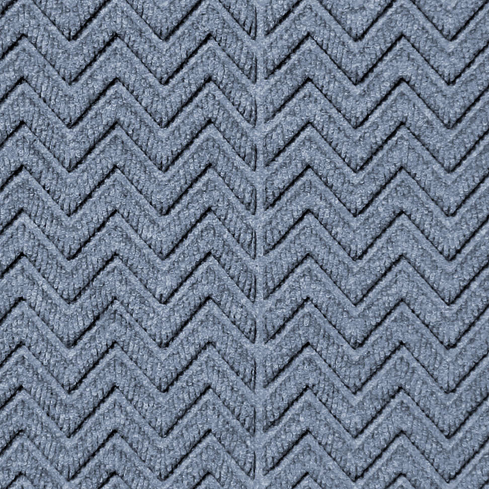 WaterHog® Chevron Non-Slip Doormat, 36" W x 60" L, Bluestone