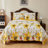 100% Cotton Classic Floral Quilt Sets,Sunflower Bedding Set Reversible Soft Bedspread with Shams-123020116