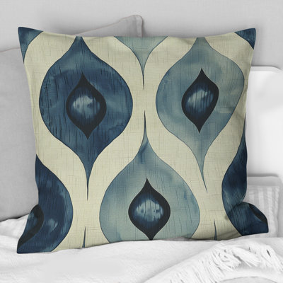 Coussin Blue Ogee