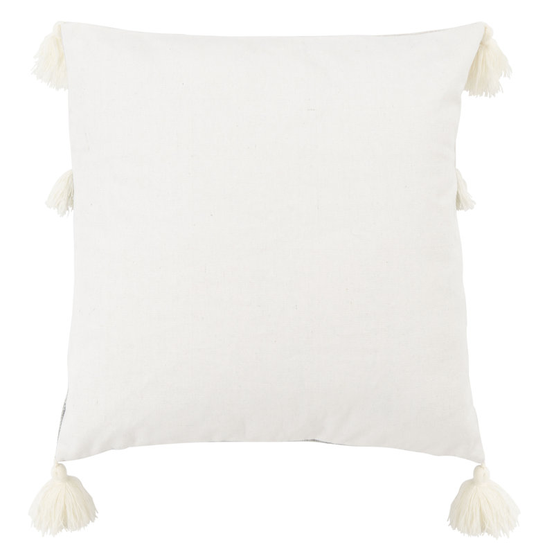 Tassels Reversible Throw Pillow