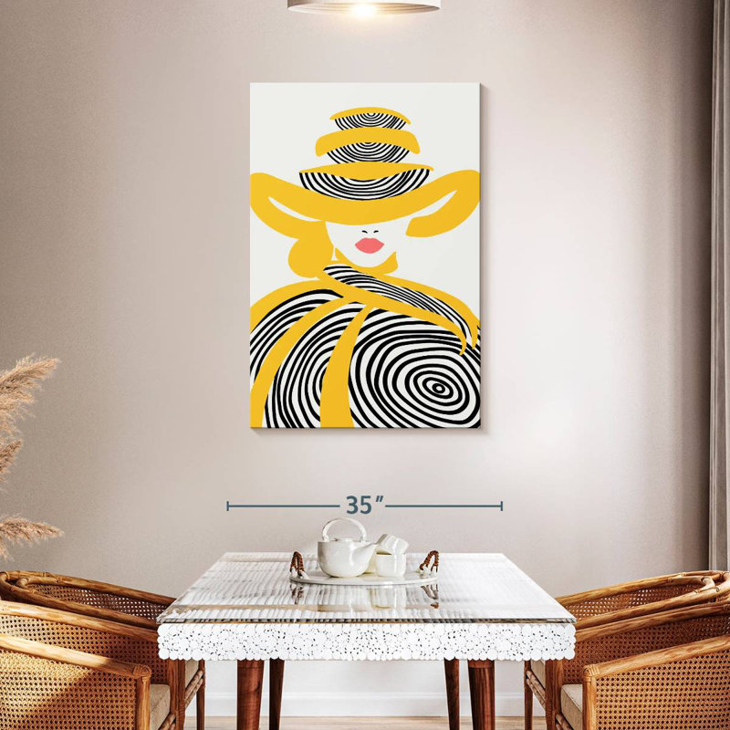 Shuttleworth Chic Yellow Lady, 45" H x 30" W