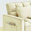 31 convertible, velours blanc crème, dossier réglable, rembourrage en résine et bois massif, pour fauteuil inclinable blanc, tissu velours, option d'espace-118010563