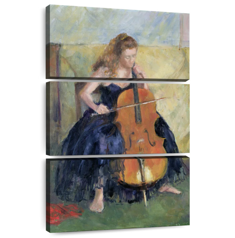 Abarca The Cello Player 1995, 45" H x 28" W