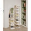 Vertical Shoe Rack, Shoe Shelves, Wood Shoe Organizer for Closet, Entryway, Shoe Tower for Small Spaces, Free Standing, Adjustable, with 2 Hooks, 8 Tier-2009437566
