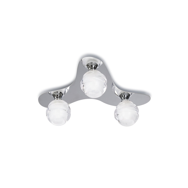 Schulen 2-Light 32cm Flush Mount, Polished Chrome