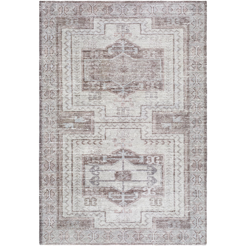 Tapis fait main Lauren Liess x Livabliss Limon, Beige, Rectangle 5' x 7'6"
