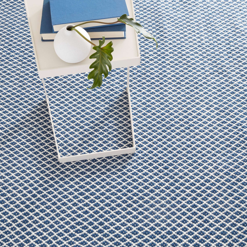 Mainsail French Handwoven Indoor/Outdoor Rug, Rectangle 8' x 10', Navy