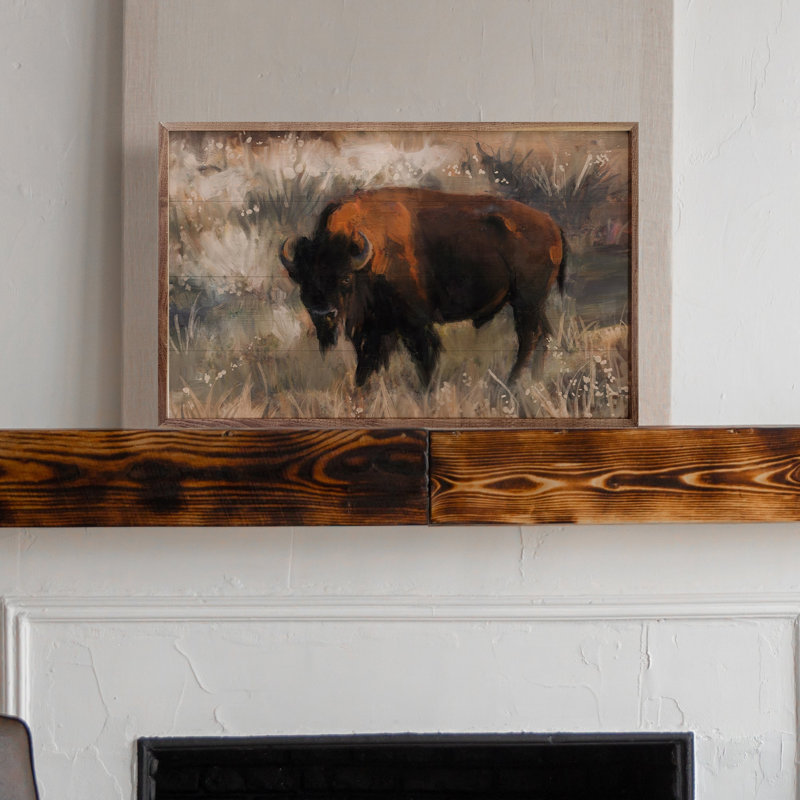 Bison Range par Nina Blue, H 24 po x l 36 po