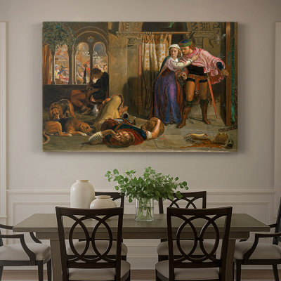 The Eve of St. Agnes (The Flight of Madeline and Porphyro)-William Holman Hunt-Gallery Wrapped Canvas-1848