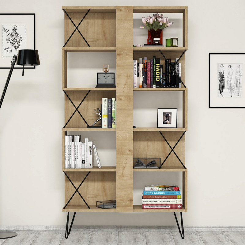 Jarrettsville 2 Piece Writing Desk Office Set, Oak