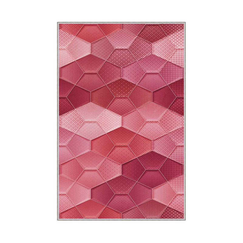 Premium Woven Carpet (23.6 x 39.4 inches), 100% Polyester, Antibacterial, Non-Slip PVC Underside | 8 mm Pile Height, 650 gr/m² | Machine Washable, 3D Digital Printing, Ideal for Home & Office Decor
