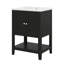 Meuble-lavabo 24 po avec lavabo, petit meuble-lavabo, meuble-lavabo simple avec 2 portes et 1 tablette ouverte-1756099715