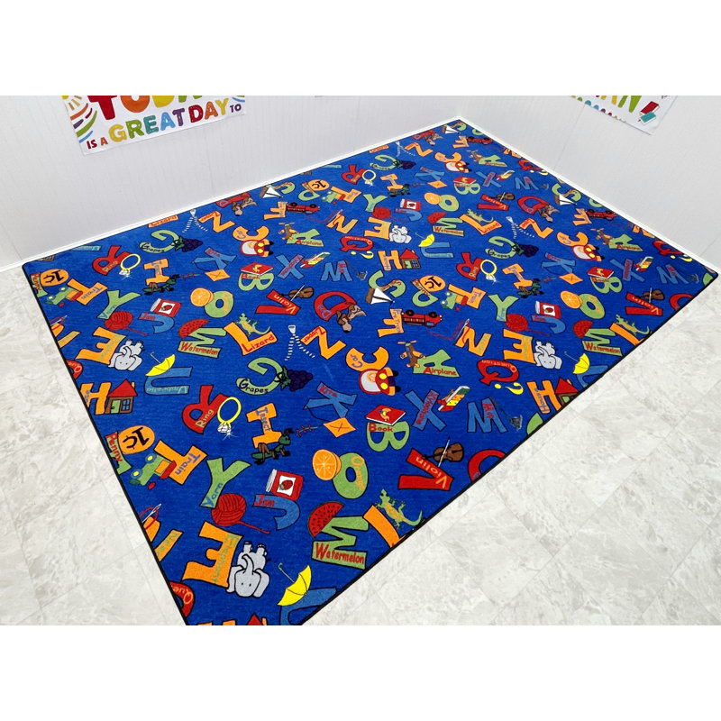 Tapis pour enfant «I Know my ABCs», Rectangle 4 pi x 6 pi
