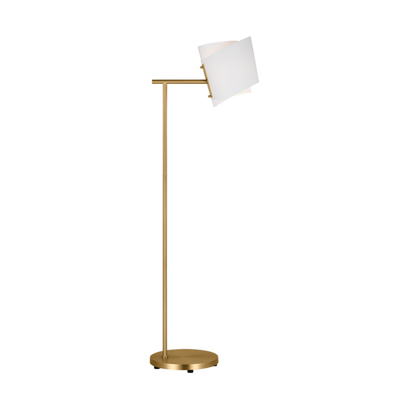 Paerero 56.75'' Arched Floor Lamp, Burnished Brass