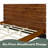 Mid-Century Modern Solid Wood Bed Frame-1394390840