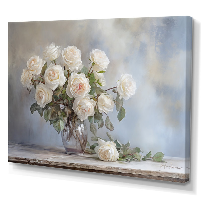 «Gorgeous Rose Bouquet II», reproduction sur toile, Toile tendue, 16" H x 32" W
