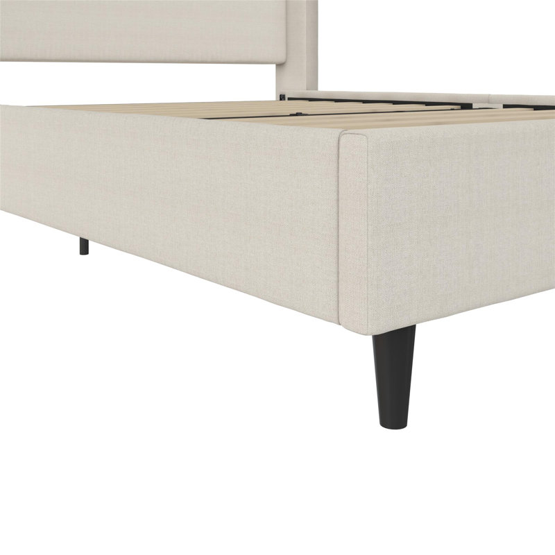 Birzer Queen Upholstered Wingback Platform Bed