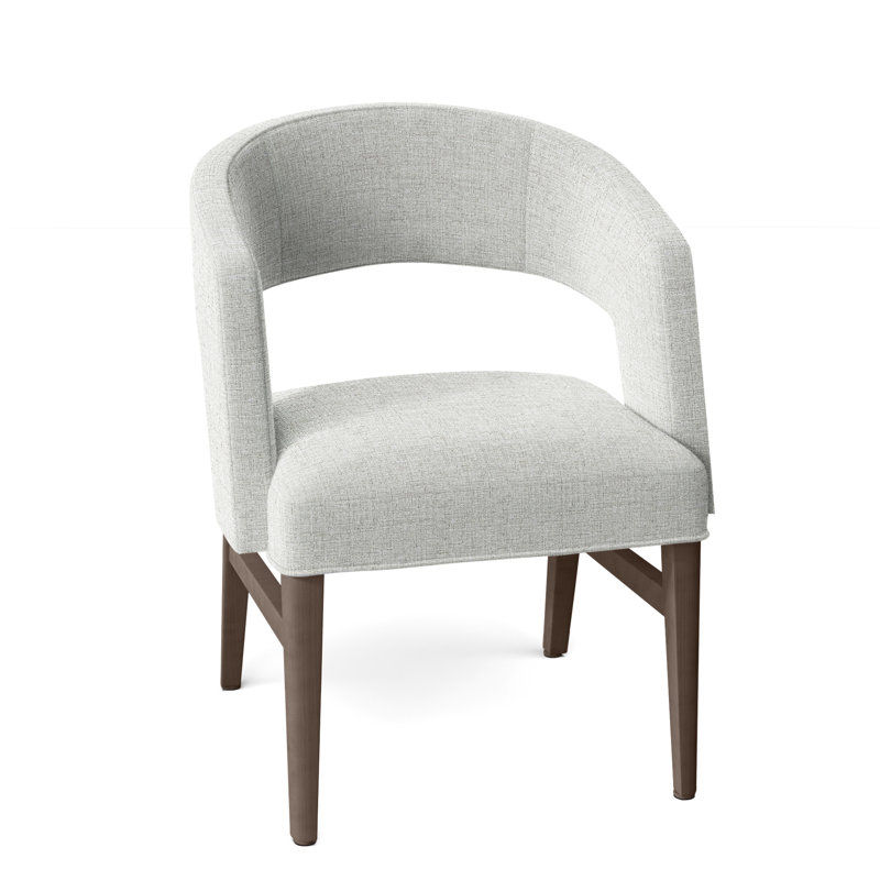 Chaise avec accoudoirs Bryant, Amande chamois, 3157 Albâtre