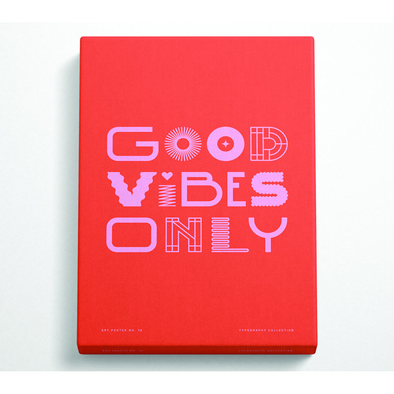 Good Vibes Only - Wrapped Canvas Print, 106.6cm H x 66cm W x 10cm D