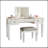Mirrored Vanities Desk With Drawers, Bedroom Makeup Vanity Table Set With Mirror And Stool, Flip Up Dressing Table For Bedroom/Makeup Room, Working Desk For Furniture Combo-1181169301