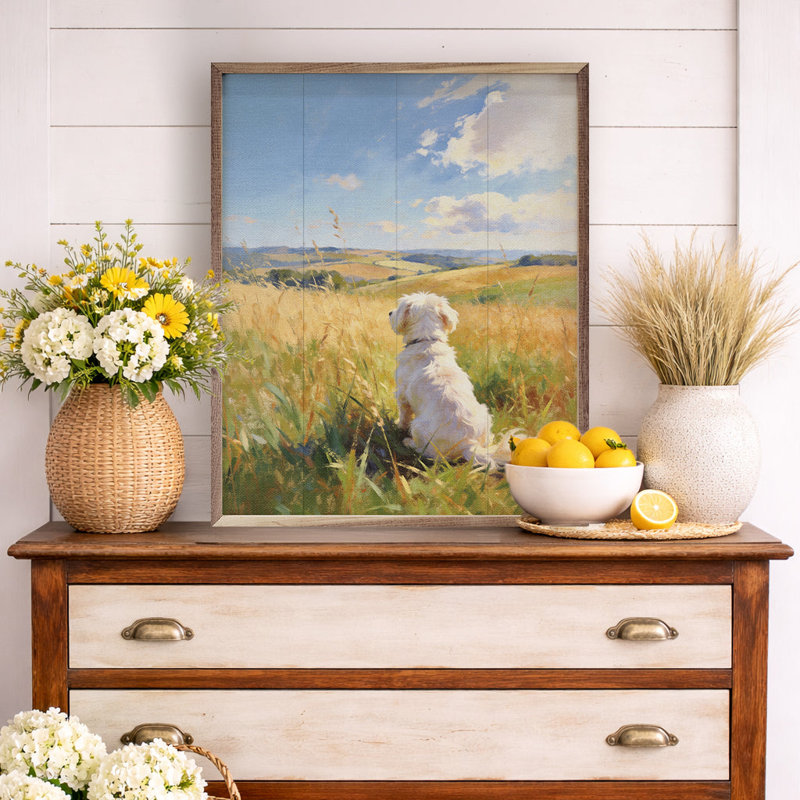 Sunny Day Maltese, 10" H x 8" W
