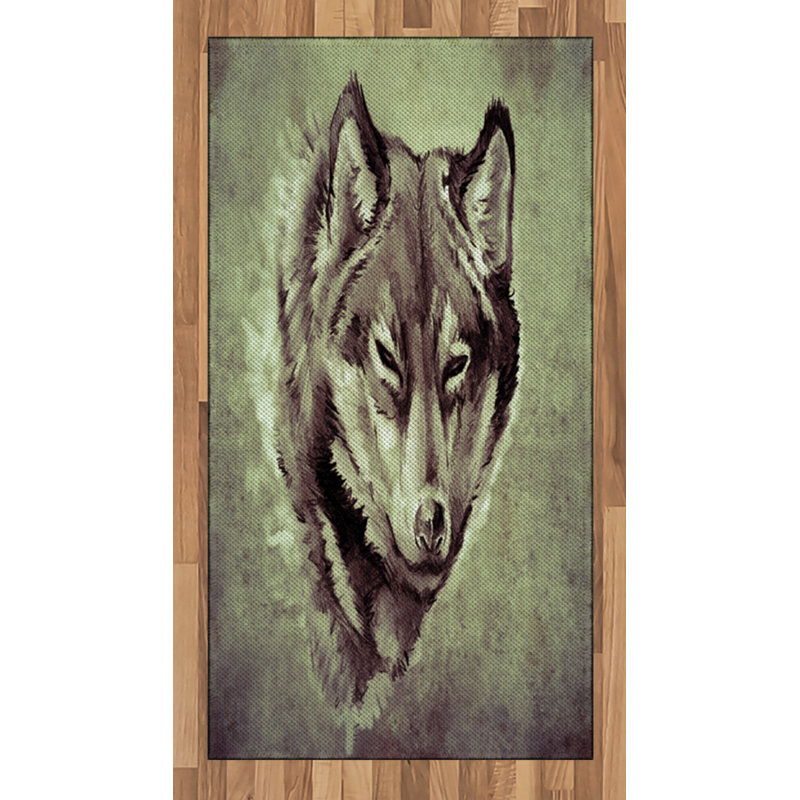 Tapis décoratif à haute densité en polyfibre, Rectangle 2 pi 7 po x 5 pi