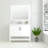 Bernharda 40 in. W x 32 in. H Modern & Contemporary Rectangular Framed Surface-Mount Bathroom Vanity Mirror in Matte White-1368959444-1433392897