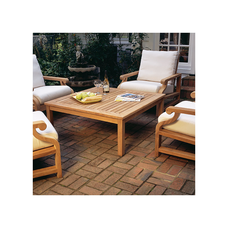 Classic Outdoor Square Teak Coffee Table