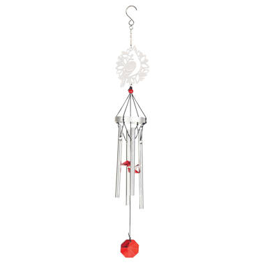Arlmont & Co. 4 Hanging Bell Decorative Wind Chime - White and