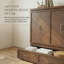 Grand lit escamotable avec armoire en bois de pin, charge USB intégrée et panneaux de conception géométrique-1214639371