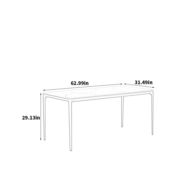Gallard, H 29,52 po x L 62,99 po x l 31,49 po
