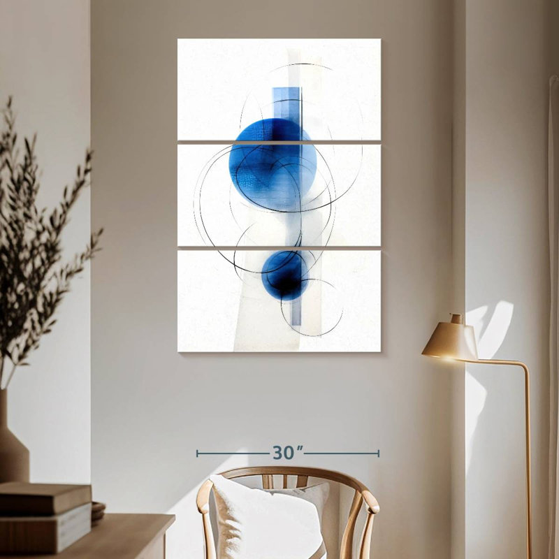 Avery Blue Naval I, 65" H x 42" W